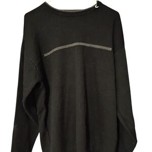 Men's Point Zero Black Sweater Medium
